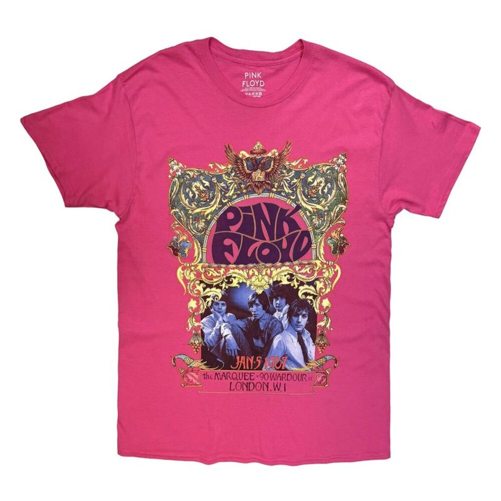 Pink Floyd Unisex Adult The Marquee T-Shirt / Pink